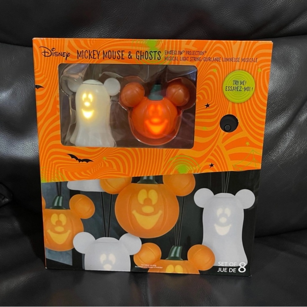 Halloween Disney Mickey Halloween Animated Ghost and Pumpkin Singing Lights